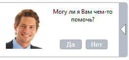 Вид всплывающего окошка